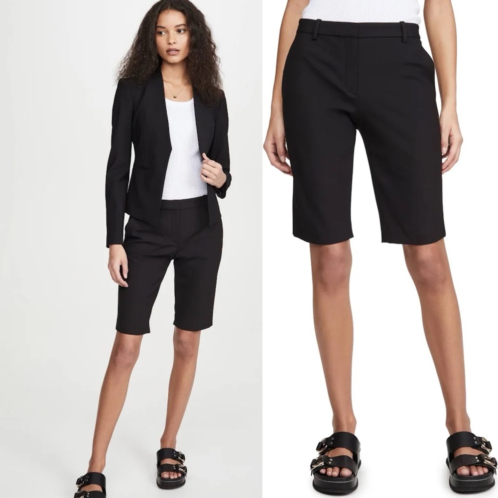 Theory Treeca Black Solid Business Bermuda
Walking Shorts size 8